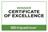 Trip Advisor Certificate of Excellence 2019