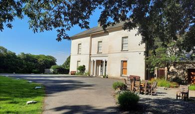 Exterior shot of Scolton Manor House