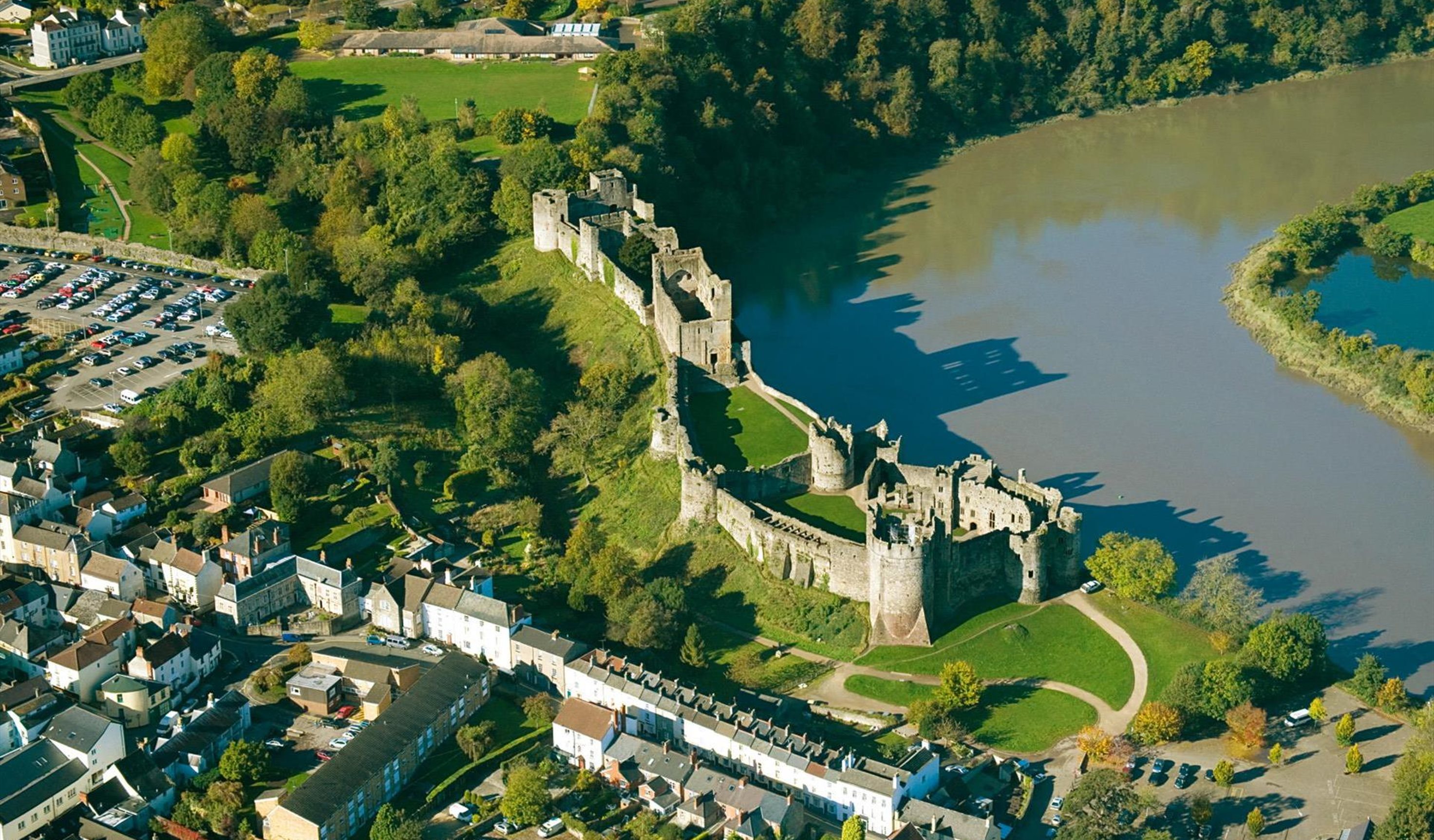 Chepstow Castle on the River Wye