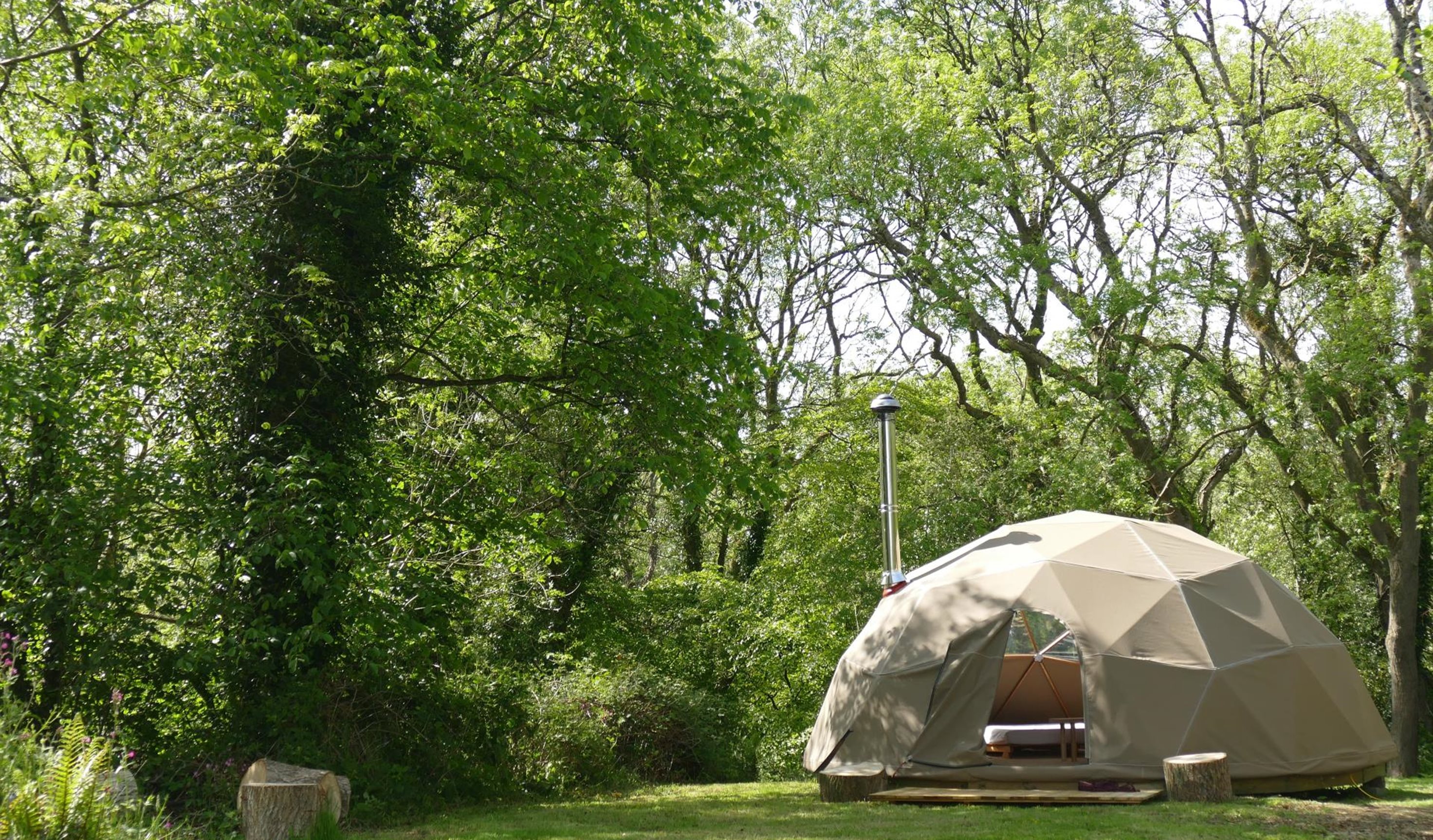 geodesic Dome glamping Pembrokeshire coast