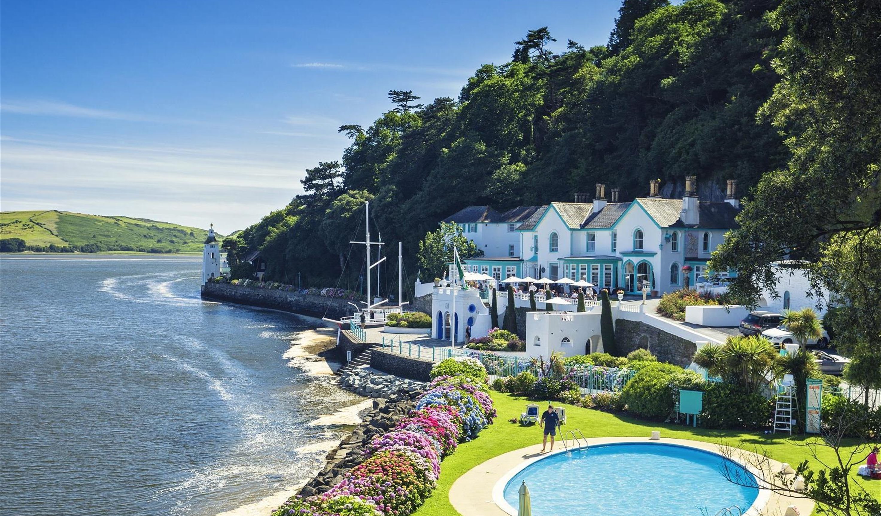 Experience the magic of staying in Portmeirion. Stay in one of two luxury 4-star hotels or in a suite in the middle of the village.