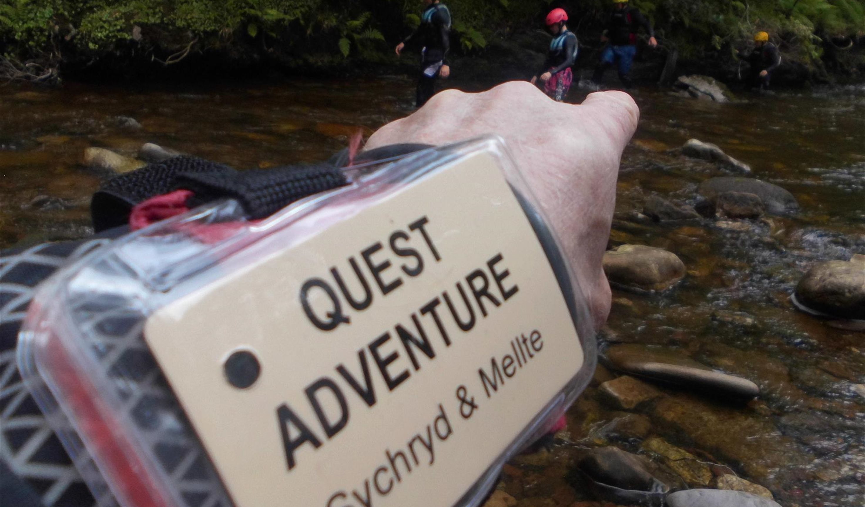 Gorge Scrambling and Gorge Walking in the Brecon Beacons National Parks Waterfalls region. Flowing rivers, cascading waterfalls, stunning scenery, wil
