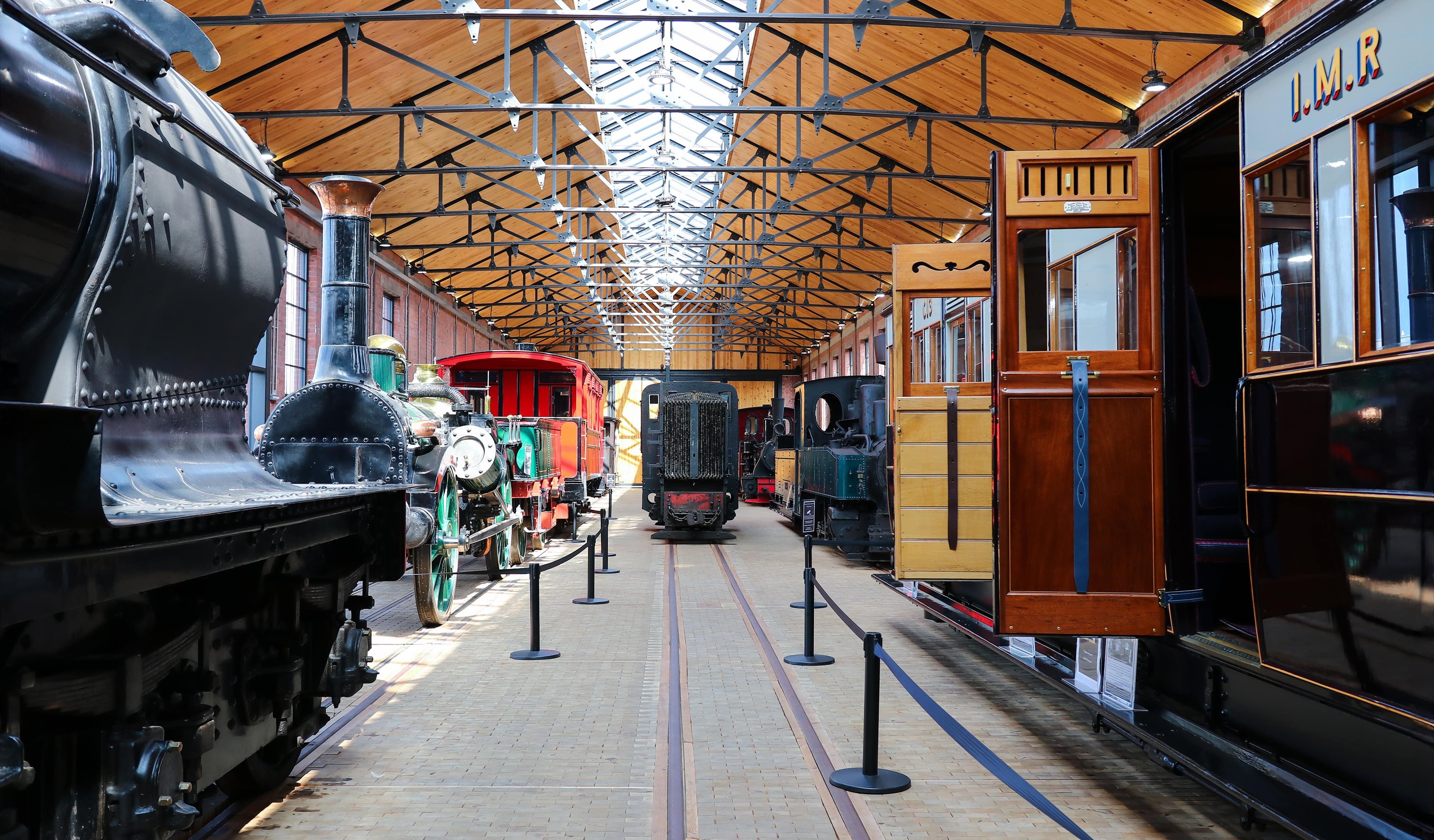 Overview of the Engine Shed museum at the Vale of Rheidol Railway