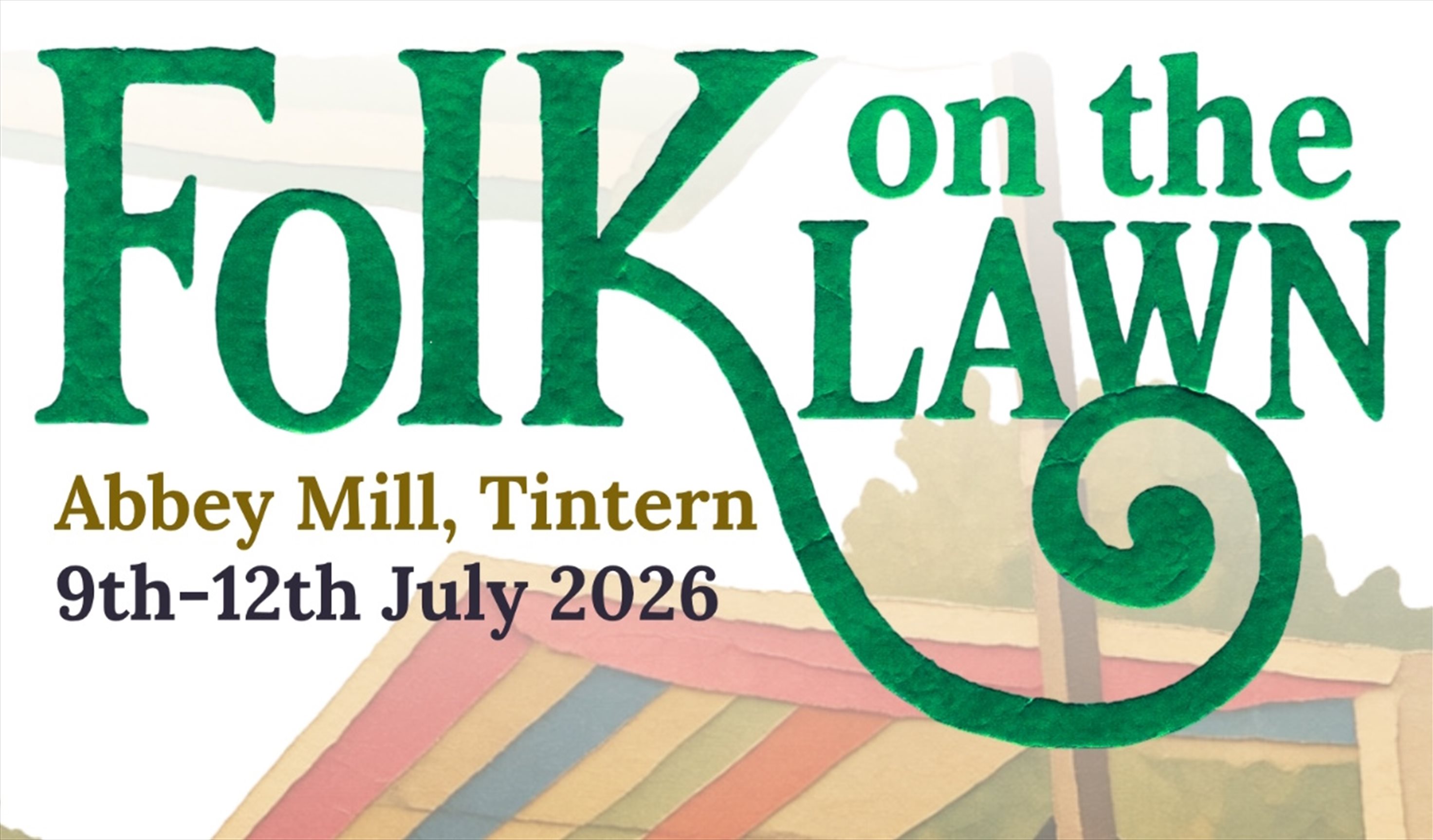 Folk on the Lawn at Abbey Mill Tintern