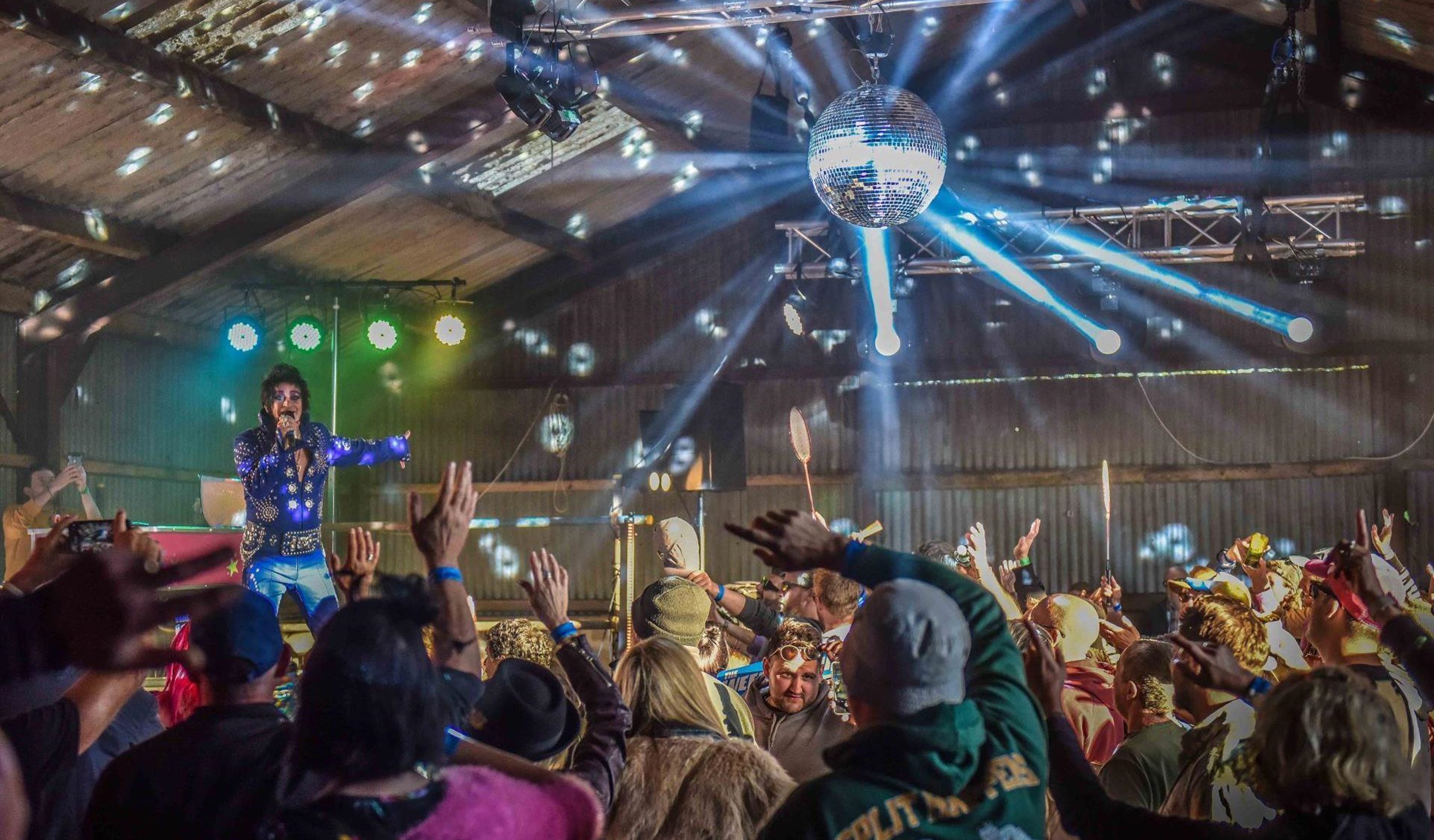 Glitterball Elvis at the Weekend Rumble