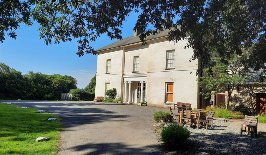 Exterior shot of Scolton Manor House