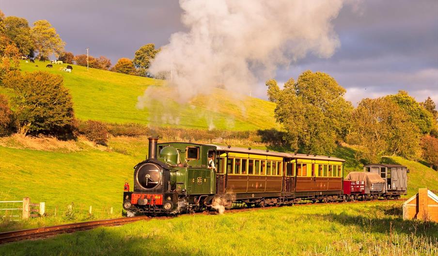 Countess in Steam. Welshpool and Llanfair Light Railway