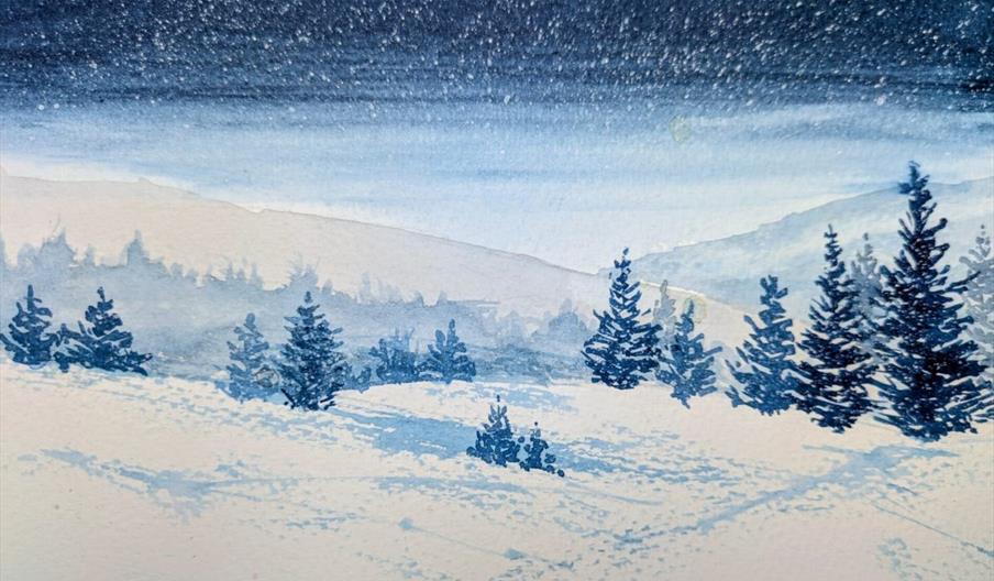 Christmas Art Class at Gregynog