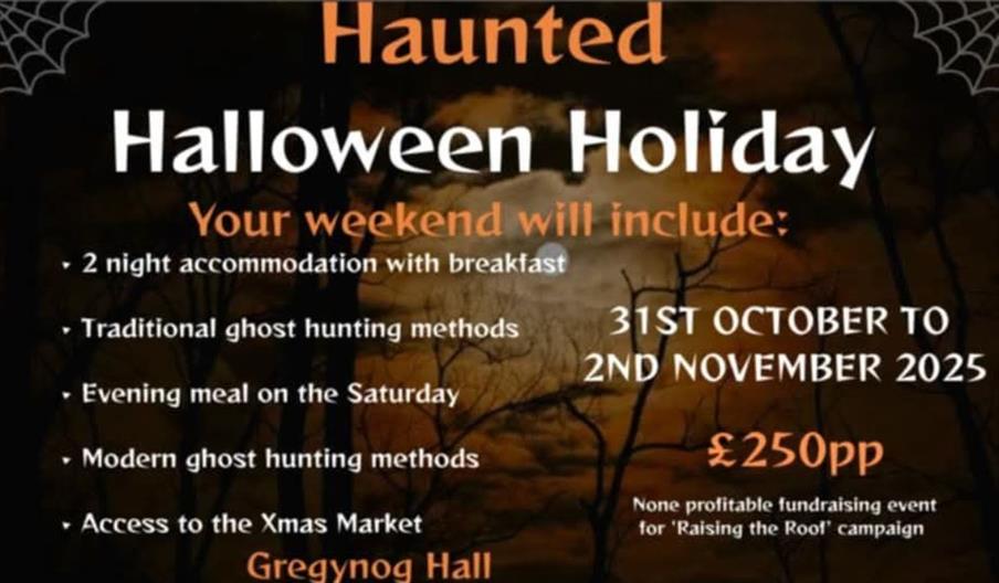 Haunted Halloween at Gregynog Hall
Paranormal event