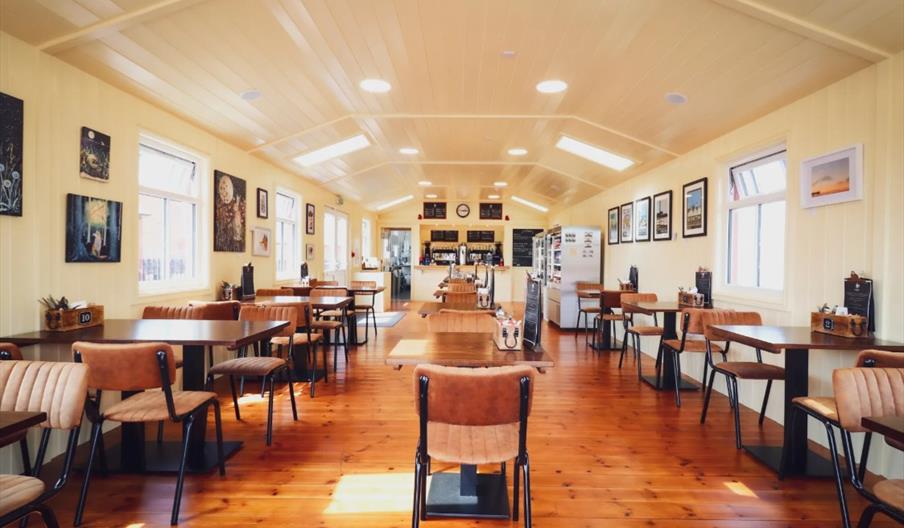 Café at Vale of Rheidol Aberystwyth railway station