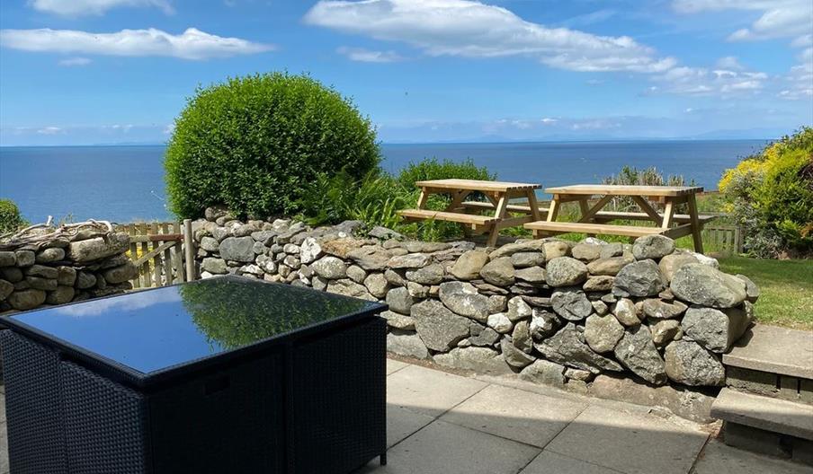 Sea view from Rola Cottages near Fairbourne, Tywyn, and Barmouth