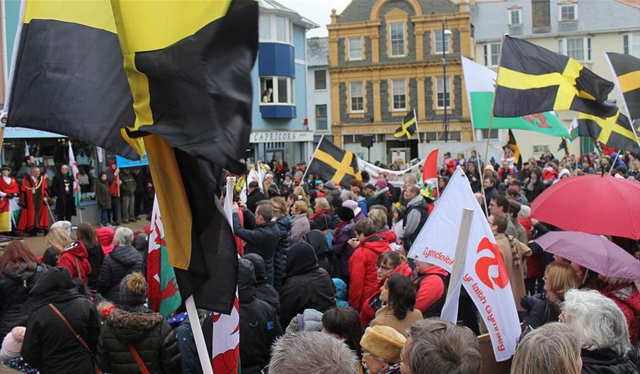 St David's Day Parade - Aberystwyth
