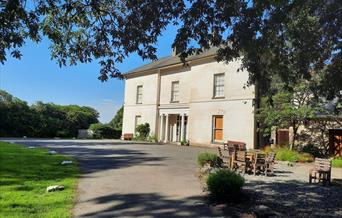 Exterior shot of Scolton Manor House