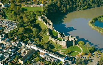 Chepstow Castle on the River Wye