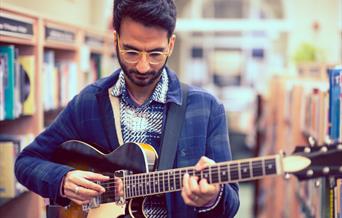 Amit Dattani - The Wrong Kind Of One Album Release Tour at The Globe Theatre, Hay On Wye.