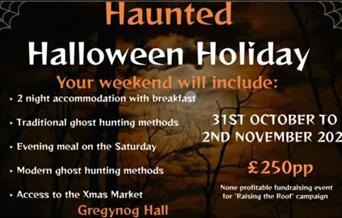 Haunted Halloween at Gregynog Hall
Paranormal event