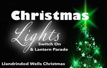 Llandrindod Wells Christmas Lights Swith On and Lantern Parade