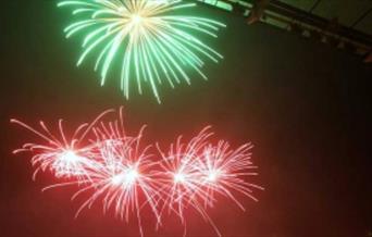 Parc y Scarlets Firework Display Night