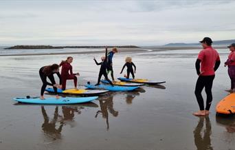 Borth surfing with Aber adventures