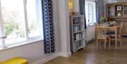 Y Lloft Tresaith, spacious open plan living area