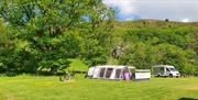 Grass pitch with electric suitable for tents and small motorhomes