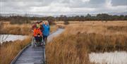 The Cors Caron Walk includes an accessible boardwalk over the huge bog