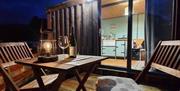 Glenys exterior at night