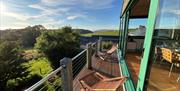 Eco Barn Balcony with Woodland and Coastal Views
