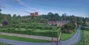 passing Powis Castle Gardens