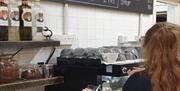 Freshly ground coffee at the Corris Café at Corris Craft Centre