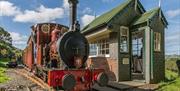 Loco No.2 'Dolgoch' leaves Brynglas blockpost heading for Abergynolwyn  Pic Barbara Fuller