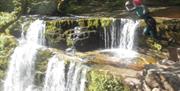 Canyoning in the amazing Brecon Beacons Waterfalls region, follow the main waterfalls in Wales, Jump off cliff ledges into clear blue plunge pools, ca