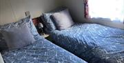 Caravan twin bedroom