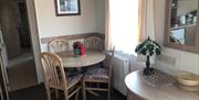 Caravan dining area