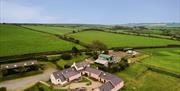 Courtyard Cottages and Eco Barn Aerial View