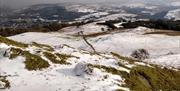 Viewpoint above Yr Hen Stablau cottage in winter