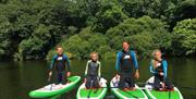 Stand up paddle boarding on the River Teifi Cardigan Cilgerran