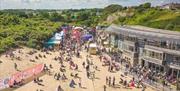 Pembrokeshire Street Food Festival backs onto South Beach, making for a perfect setting