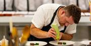 The Gunroom Restaurant, as featured in The Michelin Guide, winner of Best Place to Eat 2025 a the Visit Wales National Awards. Had chef was on Great B