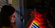 Young Person, Using Light Wall