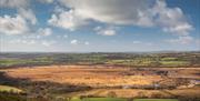 Aerial view of Cors Caron