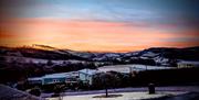 Garth holiday park blanketed in snow