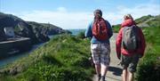 Family hill walking