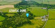 Aerial view - Geodesic Dome to Abermawr Beach walk