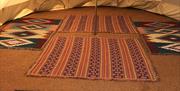 Wild Meadow Camping and Glamping - inside the bell tent