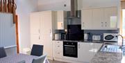 Contemporary Kitchen and Living area in Swn y Nant