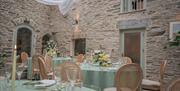 The Atrium with a mediterranean reception