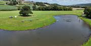 Paddleboarding at Meadow Springs Trefeglwys