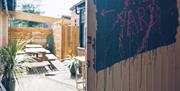 The yard at Hiraeth - outside seating
