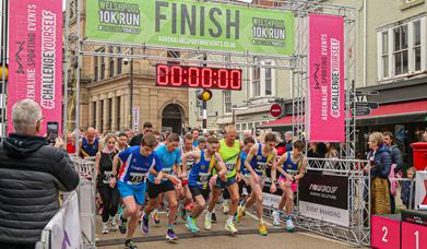 Welshpool 10K Run Finish